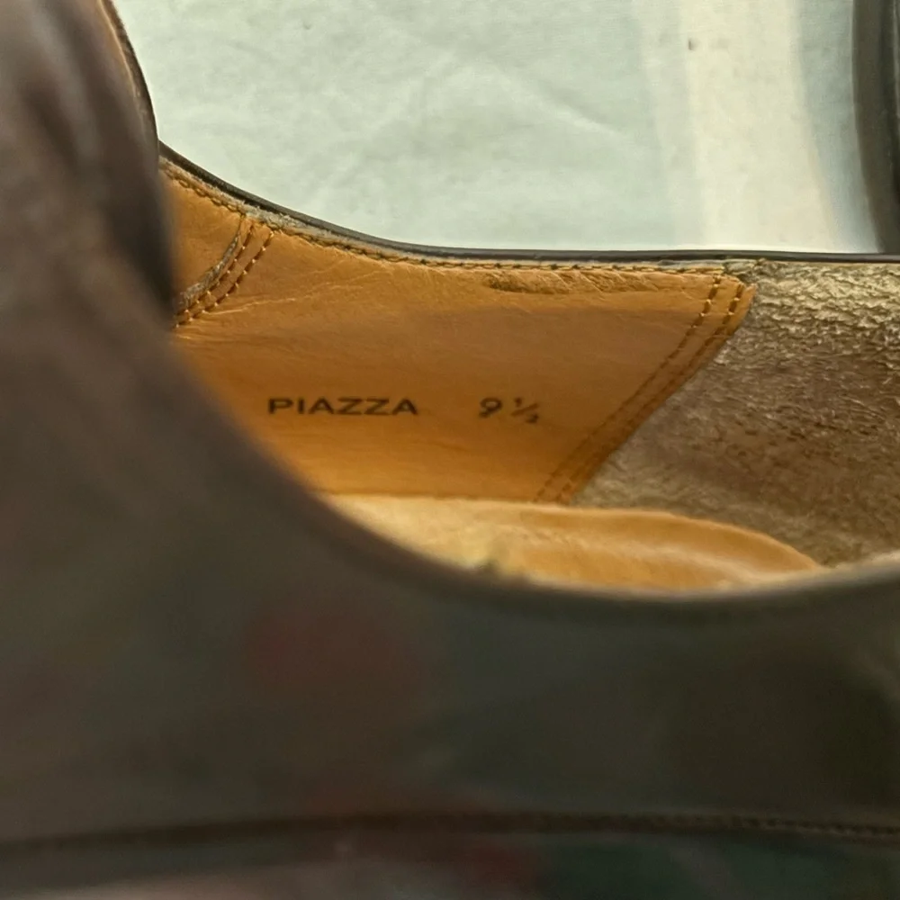 Mezlan Made in Spain Handcrafted Dark Brown Men’s Dress Shoes 9.5 M or 9-1/2 M - Picture 12 of 15